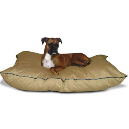 MAJESTIC PET 28x35 Medium Super Value Pet Bed- Khaki 788995653554